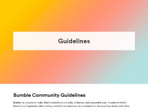 Bumble Community Guidelines Bumble Community Guidelines