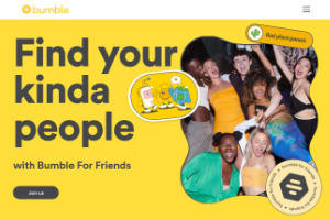 Bumble For Friends Homepage Screenshot