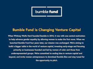 The Bumble Fund Explained