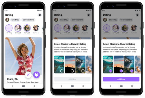 How to share Stories on Facebook Dating