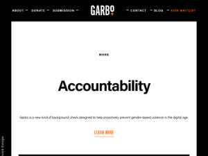 Garbo is a non-profit provider of  Background Checks