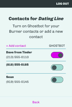 Use GhostBot to ghost those bad dates.