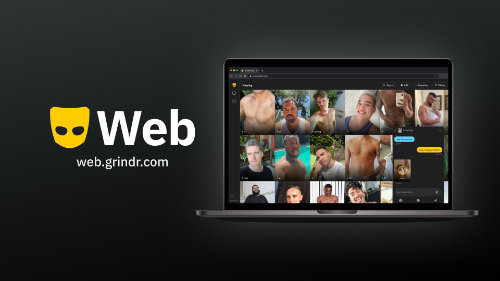 How Grindr Web looks