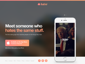 The new dating app Hater The new dating app Hater