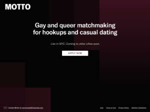 Motto Dating App Homepage