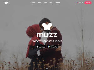 Muzz Homepage Screenshot