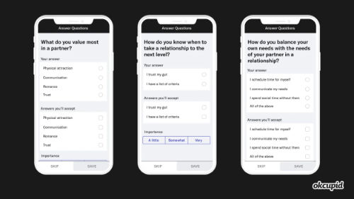 OkCupid Match Questions generated by ChatGPT.