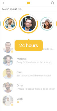 Bumble Match Queue and Conversations List