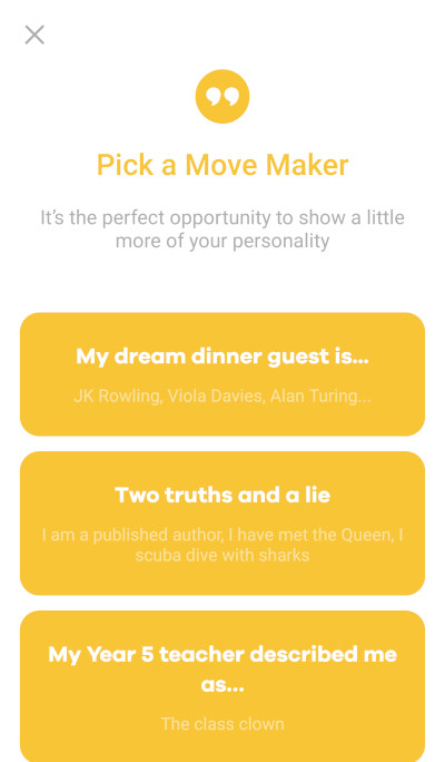 Introducing Convo Starters: The Easiest Way to Start a Chat with a Match