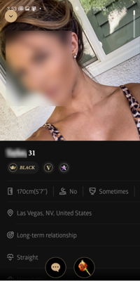 Luxy Profile on the App