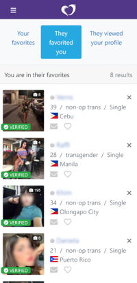 MyTransgenderDate Favorites