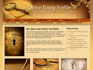 Online Dating Profiler Screen Capture