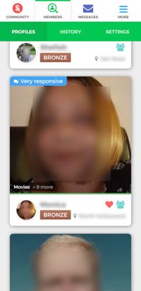 Browsing Members from your Phone