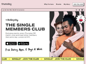 Thursday Dating Service Homepage