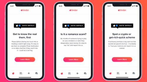 Tinder Popup Safety Tips