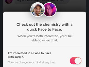 Tinder Face to Face Video Chat is available Worldwide Tinder Face to Face Video Chat is available Worldwide