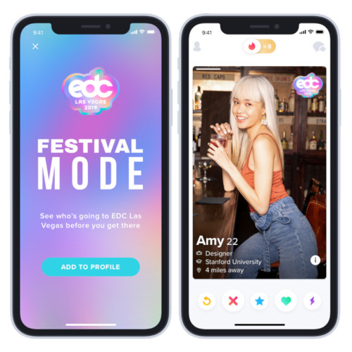 Tinder Festival Mode