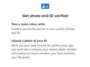 Tinder ID Verification Message
