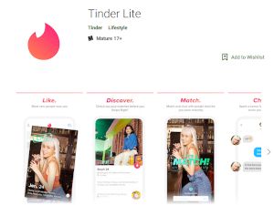 Tinder Lite on Google Play