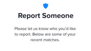 Reporting Someone on Tinder