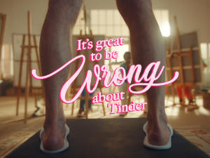 Tinder Ad Campaign called it's Great to be Wrong Tinder Ad Campaign called it's Great to be Wrong