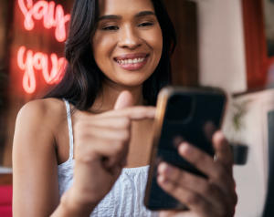 Women laughing at a Meme posted on a Dating App Women laughing at a Meme posted on a Dating App