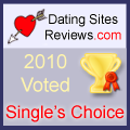 2010 Dating Sites Reviews Single's Choice Award - Gold