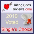 2010 Dating Sites Reviews Single's Choice Award - Silver