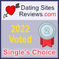 2022 Dating Sites Reviews Single's Choice Award - Silver