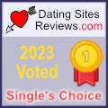 2023 Dating Sites Reviews Single's Choice Award - Gold